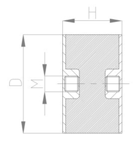 JNDE型<a href='http://m.free4bd.com' target='_blank'><u>橡膠減震器</u></a>結構